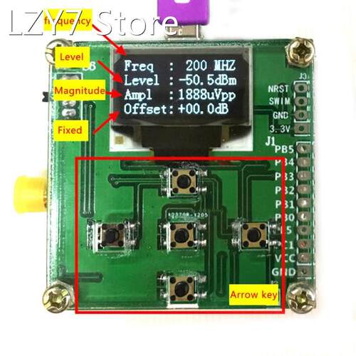 8ghz 1-8000mhz Oled Rf Power Meter -55 ~ -5 Dbm + Sofware Rf