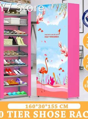 Non Woven Fabric Shoe Shelf Multiple Sizes Gray Wine Coffee