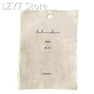 2022 Calendar Aesthetic Girl Room Decoration Vintage Ornamen