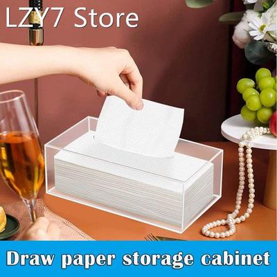 Clear Tissue Dispenser Box Facial Acrylic Tissue Box Cover H