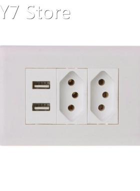 Wall Power Brazil Socket 15A Brasil Standard Double Soquete