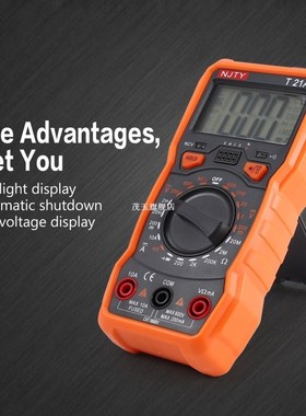 Digital Multimeter NJTY T21A DC/AC Voltage Current Meter Han
