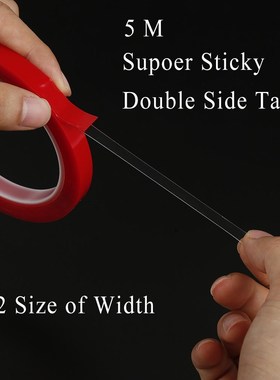 5m Waterproof Double Side Adhesive Tape Super Sitcky Transpa