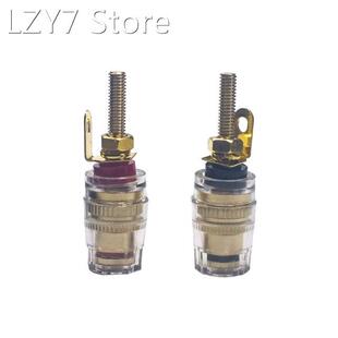 5pcs/10pcs Gold Plated Lengthening 4mm Banana Plug Transpare