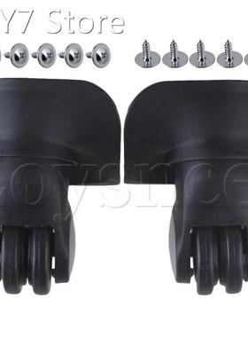 1 Pair Plastic10x9.6x4.8cm DIY Swivel Luggage Suitcase Wheel