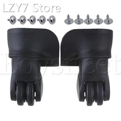 1 Pair Plastic10x9.6x4.8cm DIY Swivel Luggage Suitcase Wheel