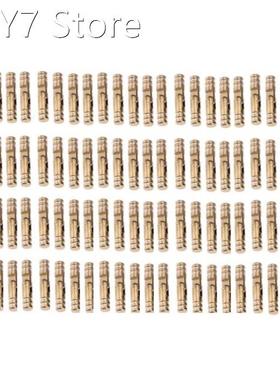 100Pcs Brass Concealed Barrel Hinges Jewelry Wood Boxes Cabi