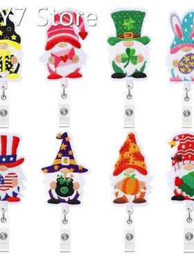 Felt Badge Reel Embroidery Badge Holder 360 Spining for Hosp