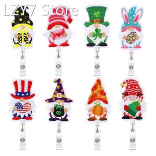 Felt Badge Reel Embroidery Badge Holder 360 Spining for Hosp