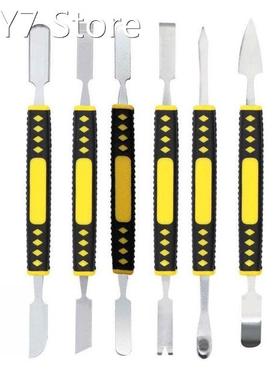 Metal Disassembly Rod Crowbar Dual Ends Steel Spudger Kit Pr