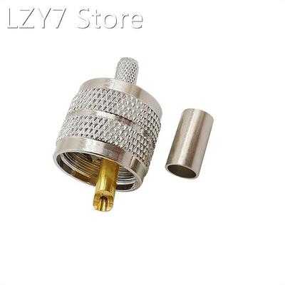 10Pcs/lot UHF Male PL259 Crimp RF Coax Connector UHF PL-259