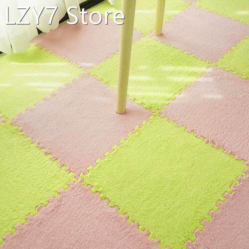 DIY Jigsaw Plush Carpet Baby Puzzles Playmat Area Rug Interl