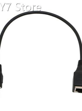 3.5mm Male Jack TRS Audio Cable To RJ45 Socket Ethernet Adap