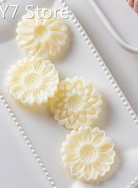 Baking Decorating Mooncake Mould Mid-Autumn Daisy Hand-Press