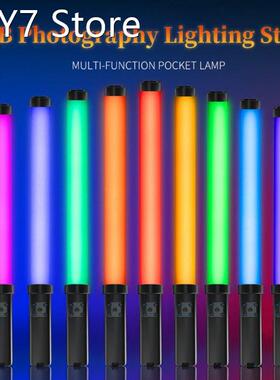 Portable Flash Fill Lamp Video Lighting Tube RGB Handheld LE