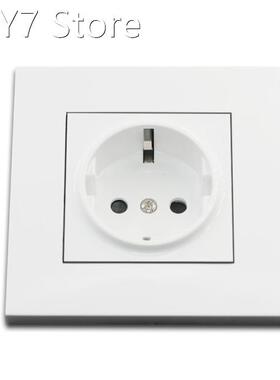 Simple Style PC Panel EU Russia Spain Power Wall Socket Grou
