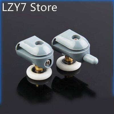 2pcs 25mm pop and up shower room pulley wheels, brass showe