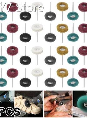 10Pcs Abrasive Wheels 22mm Drill Abrasive Brush Nylon Buffin