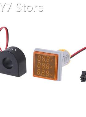 3in1 AC Voltmeter Ammeter Hz Current Frequency Panel Meter I
