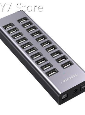 20 Port Multi USB 2.0 Hub High Speed Data Transfer Fast Char