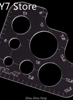 1PCS Acrylic Rounded Ruler R Rules DIY Supply Tool Full Size