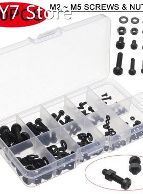 150pcsSet M2 M2.5 M3 M4 M5 Nylon Hex Screw Bolt Nut Standoff