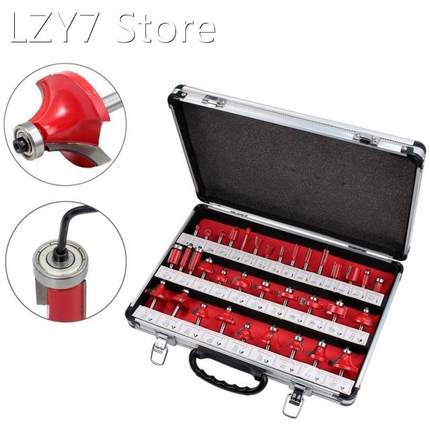 35PCS 6mm Shank Tungsten Carbide Router Bit Set Wood Woodwor