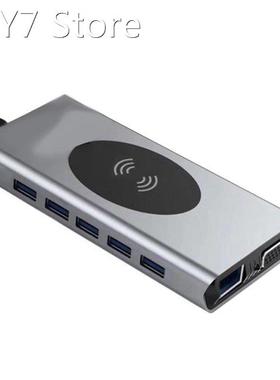 USB Type C HUB To HDMI-Compatible Docking Station RJ45 USB P