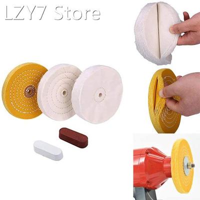 5Pcs Buffing Polishing Wheels for Bench Grinder with Polishi
