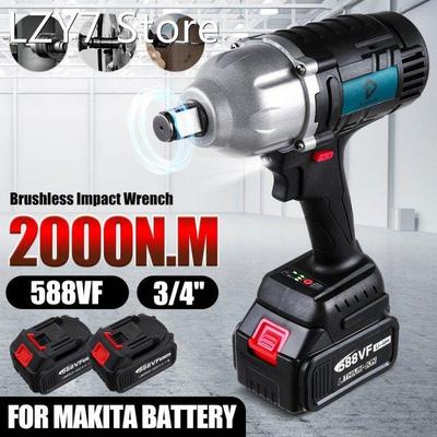 2000N.M Brushless Cordless Electric Impact Wrench 3/4 inch S
