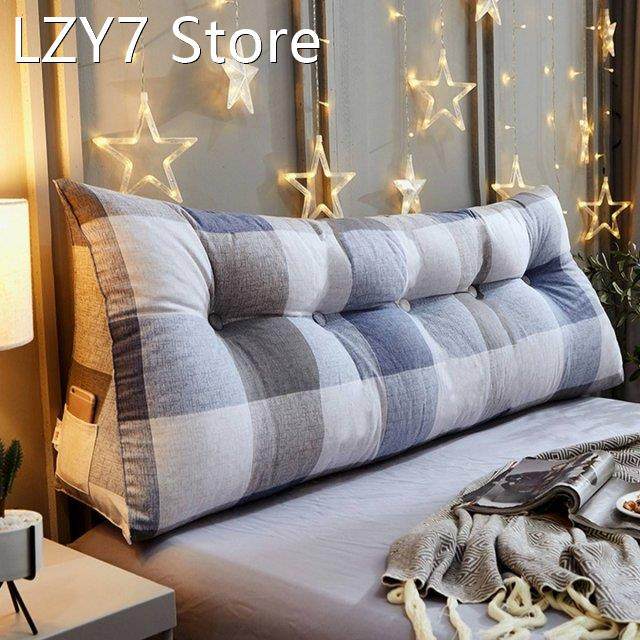 Triangular Bedside Cushion Double Backrest Bedroom Tatami Me