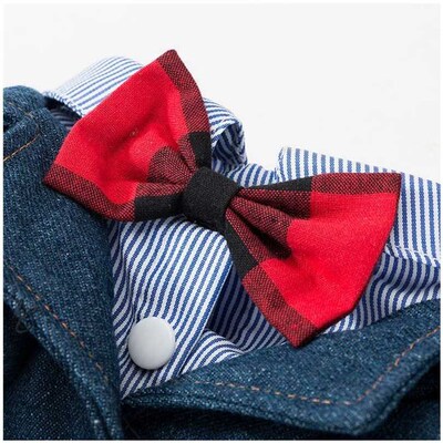 Dog clothes qiu dong garment teddy commanding, British wind