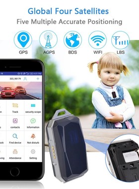 Car Keychain IP67 Waterproof Fashion Gemstone Pendant GSM AG