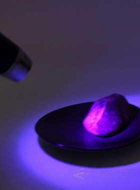 3IN1 LED Flashlight 18650 Yellow Light Gems Lamp UV led 365N