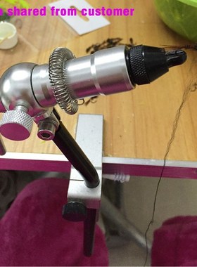 1Set Rotary Fly Tying Vise C-Clamp With Heavy Duty Base Hook