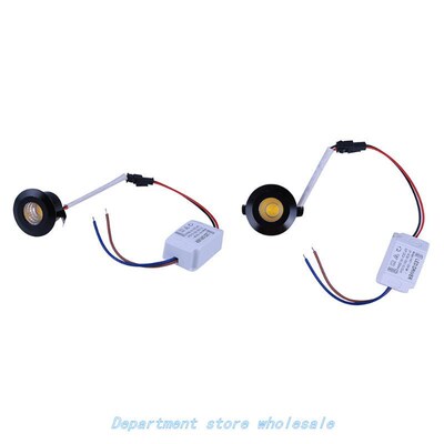 1W LED Cabinet Downlights Mini Spot Recessed Dimmable Down L
