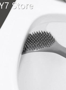 Silicone Toilet Brush Bathroom Wall-mounted Toilet Brush Pun