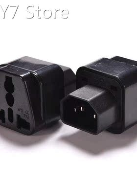 1pc 10A-16A 110V-250V Black Female Socket To Pro IEC 320 PD