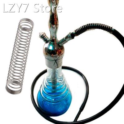108MM Silver Shisha Silicone Hose Spring Holder Hookah Water