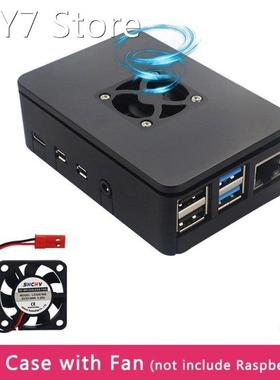 Raspberry Pi 4 Case ABS Shell Enclosure Box Black Housing co