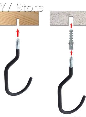 2pcs/set Wall Mounted Bicycle Hanger Garage Steel Heavy Duty