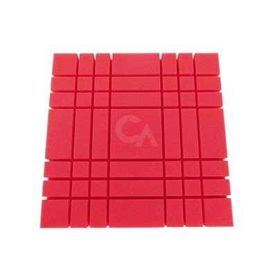 6/12Pcs 300x300x50mm Grid Pattern Studio Acoustic Foam Sound