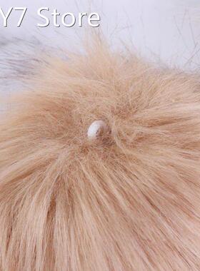 14pcs 10cm Faux Artificial Fur Pom Pom Ball with Elastic Ban