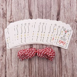 50pcs/lot Merry Christmas DIY Unique Gift Tags JOY TO WORLD