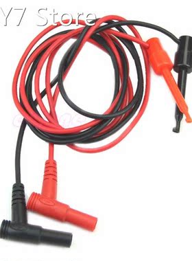 1Pair Banana Plug To Test Hook Clip Probe Cable For Multimet