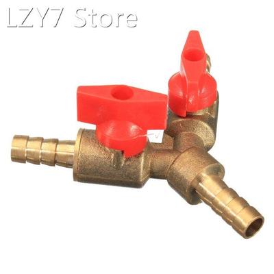 5/16 8mm Brass Y 3-Way Shut off Ball Valve Fitting Hose Bar