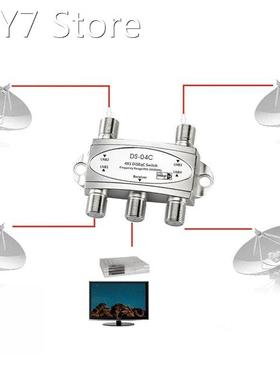 DiSEqC 2.0 Model 4x1W Antenna Splitter TV Signal Network Mul