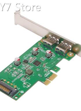 PCIex1 to Type-A Dual-Port USB Expansion Desktop PCIE to Fou