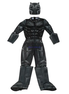 Aengers 3 Infinity War Black Panther Kid's Jumpsuit Costume