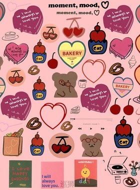 South Korea Mazzy laptop sticker ins mobile phone hand accou